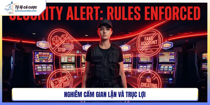 Tỷ lệ cá cược nghiêm cấm gian lận và trục lợi