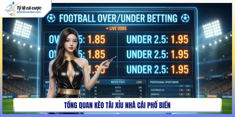 Tổng quan kèo tài xỉu nhà cái phổ biến